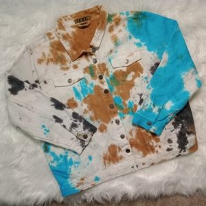 Taxi Plus Fashion Tyedye Jacket Size 2X New